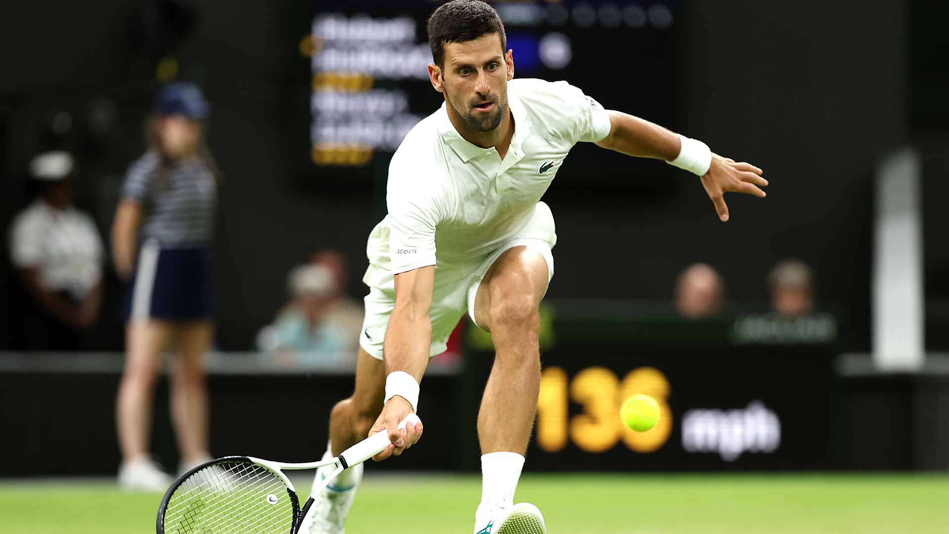 Novak Djokovic is pursuing his record-tying eighth Wimbledon title this fortnight.