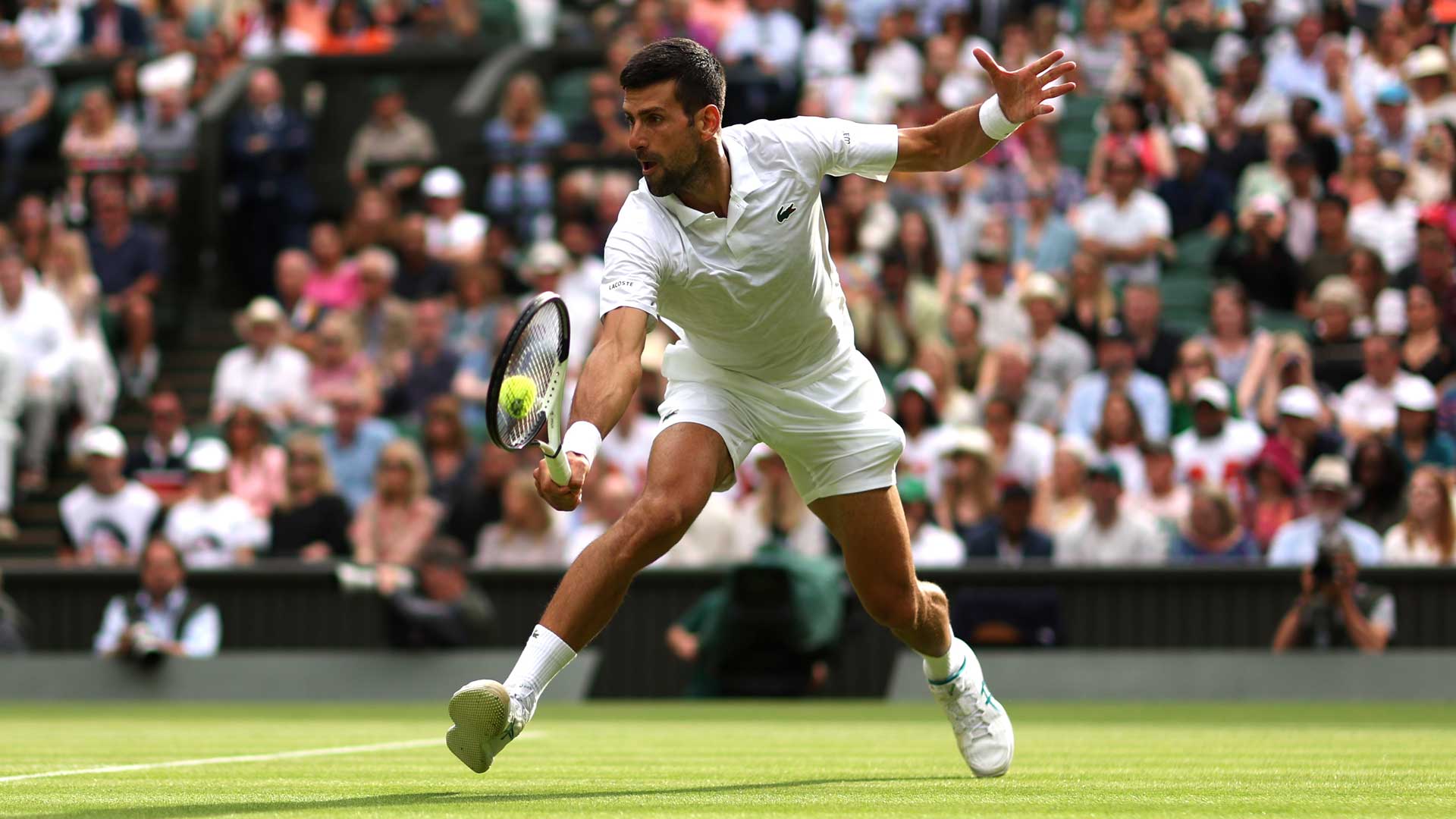 Novak Djokovic seeks his fifth straight Wimbledon men's singles title.