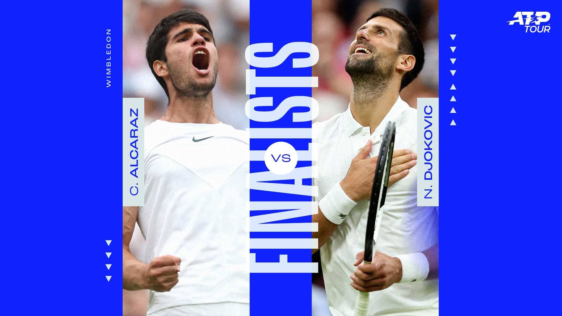 Carlos Alcaraz and Novak Djokovic will meet for the second time in as many majors.