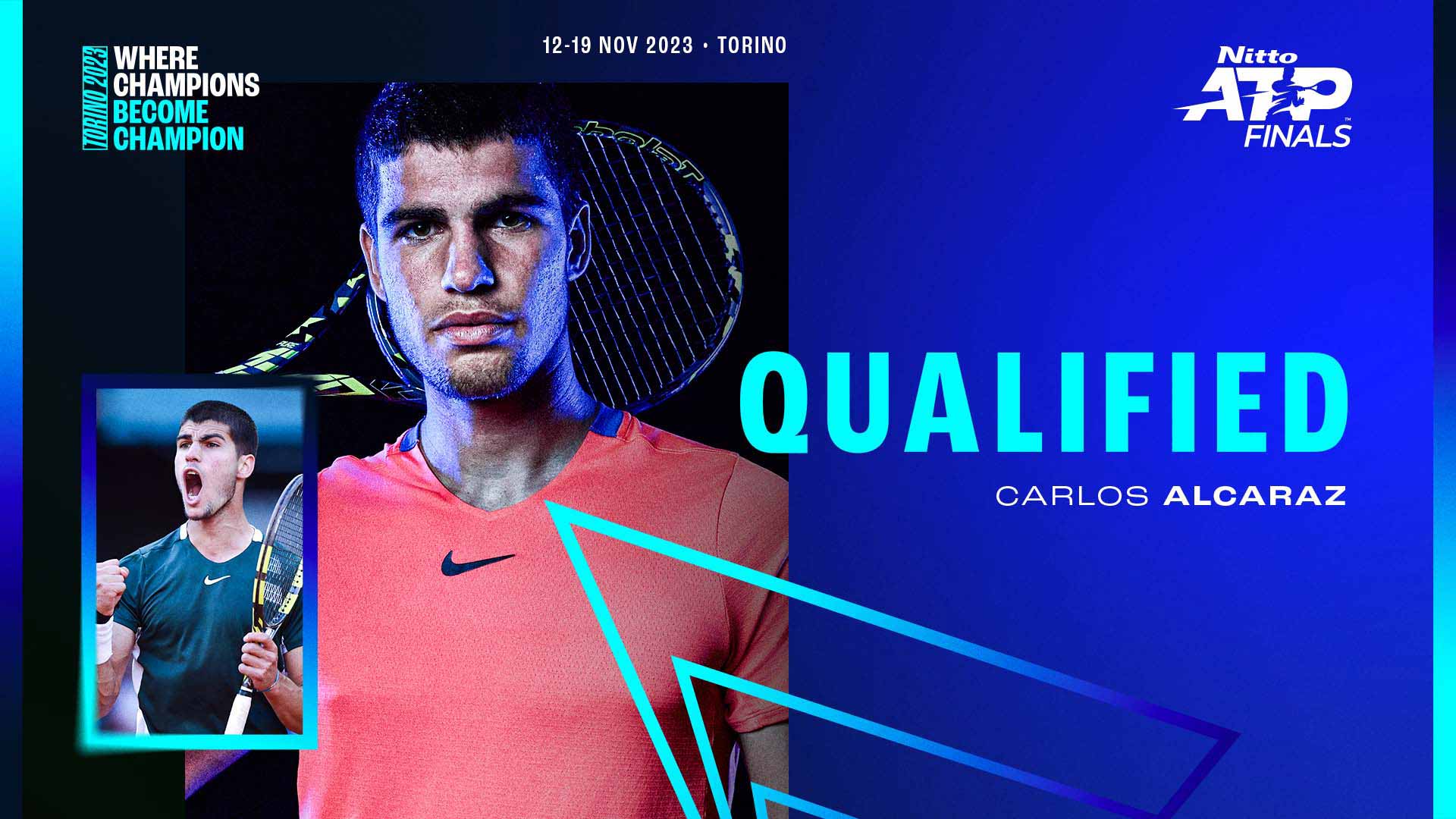 Carlos Alcaraz First Player To Qualify For 2023 Nitto ATP Finals ATP Tour Tennis