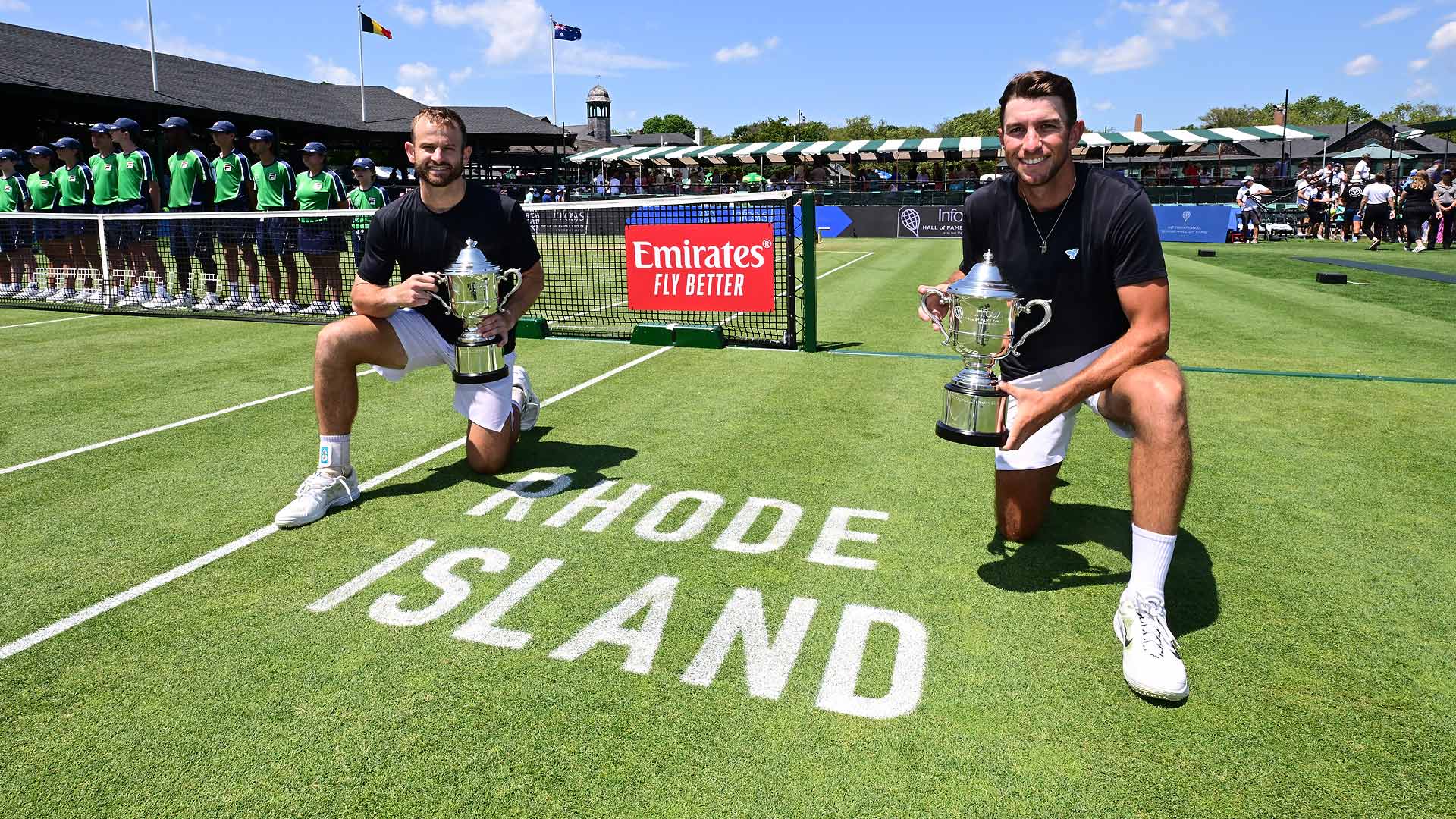 Nathaniel Lammons and Jackson Withrow triumph in Newport for their first ATP Tour title of the season.