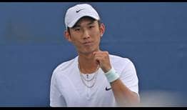 Shang Juncheng this month cracked the Top 150 in the Pepperstone ATP Rankings for the first time.