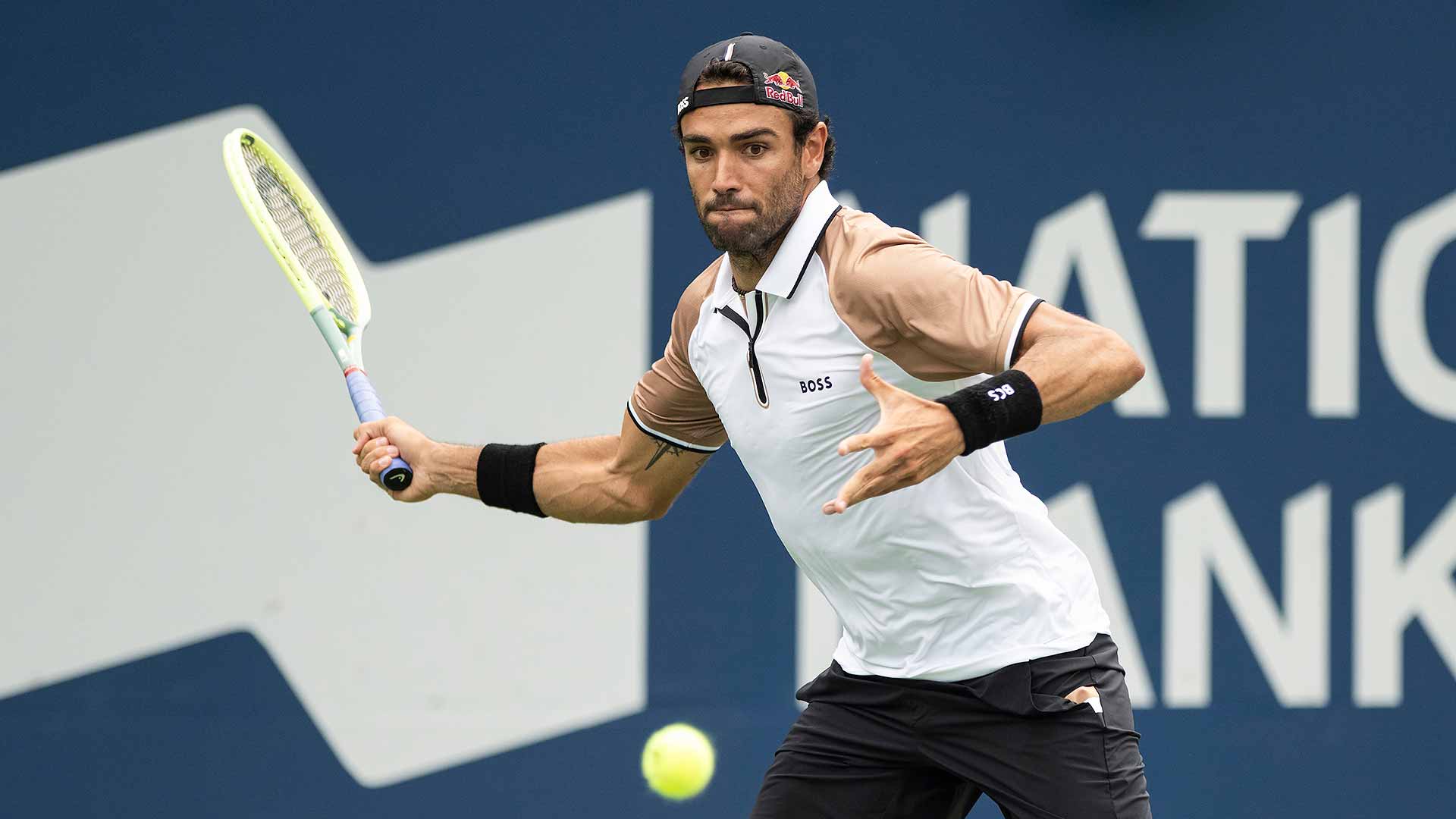 Matteo Berrettini wins his Toronto opener to set up an all-Italian second-round clash with Jannik Sinner.