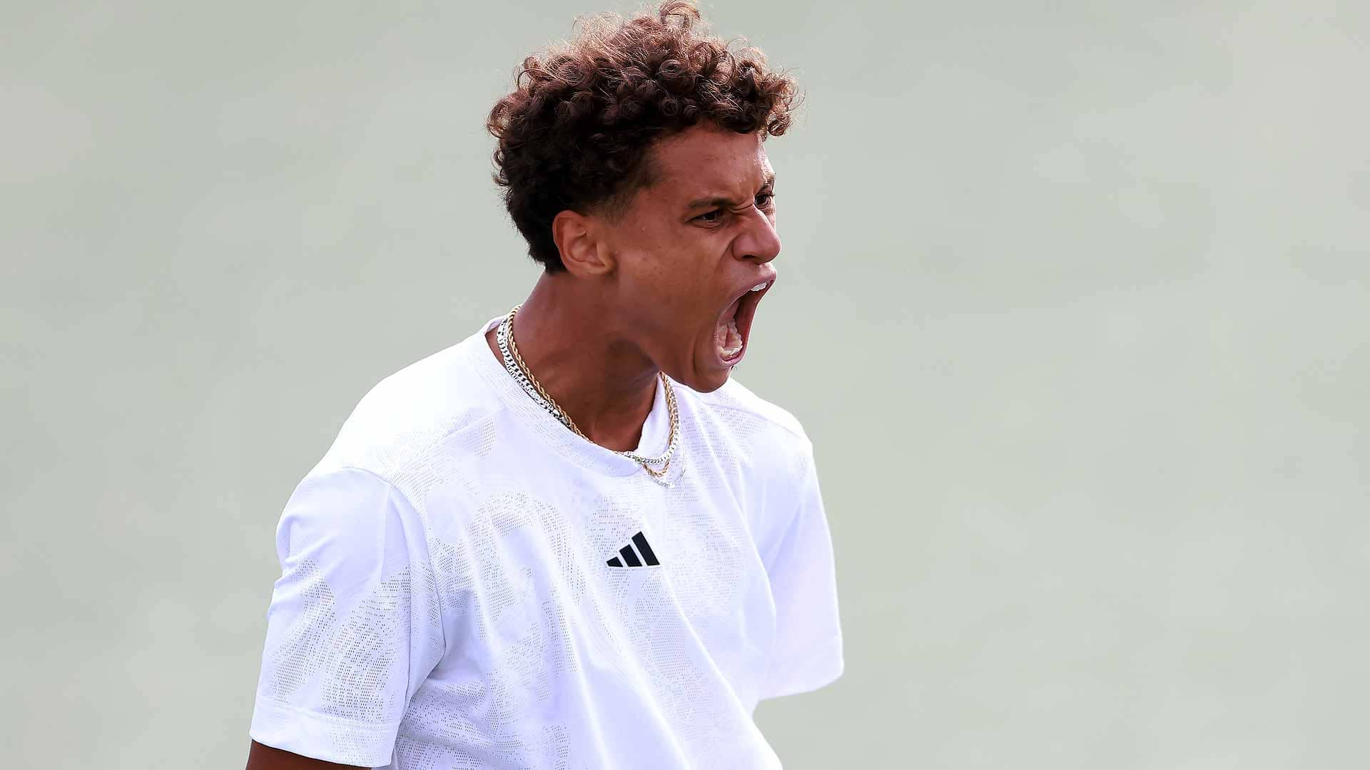 Gabriel Diallo upsets Daniel Evans in straight sets on Tuesday in Toronto.