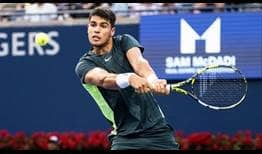 Carlos Alcaraz takes on Ben Shelton Wednesday in Toronto in his first outing since winning Wimbledon.