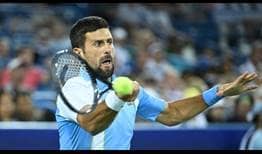 Novak Djokovic seeks his third Cincinnati title.