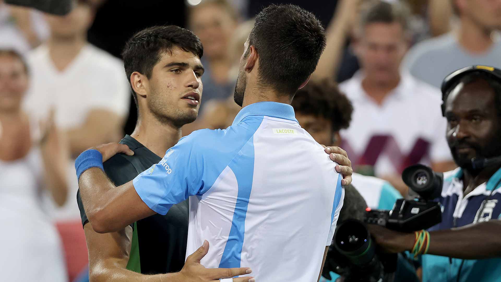 Carlos Alcaraz and Novak Djokovic