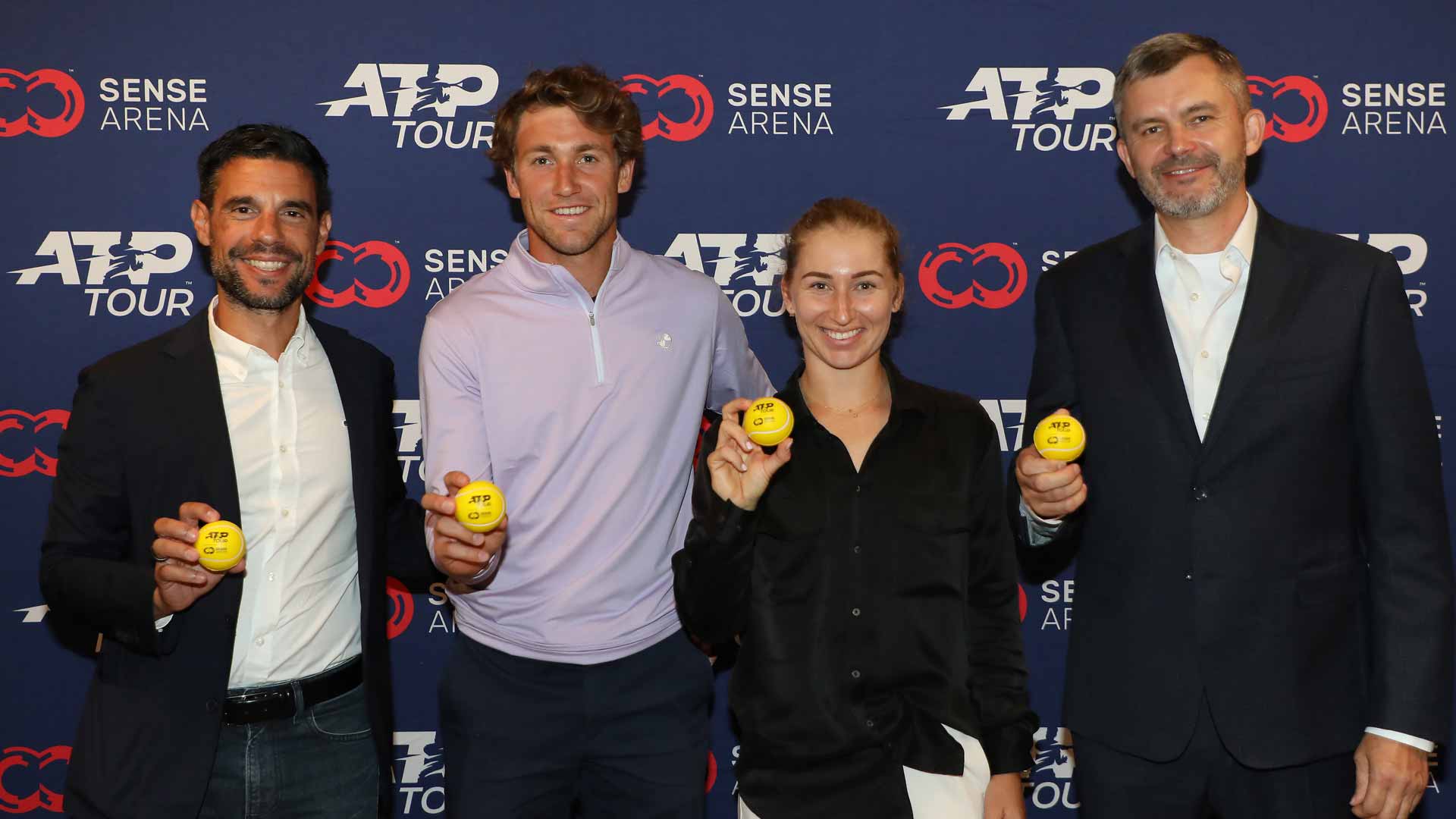 Daniele Sano, Casper Ruud, Daria Saville and Bob Tetiva.