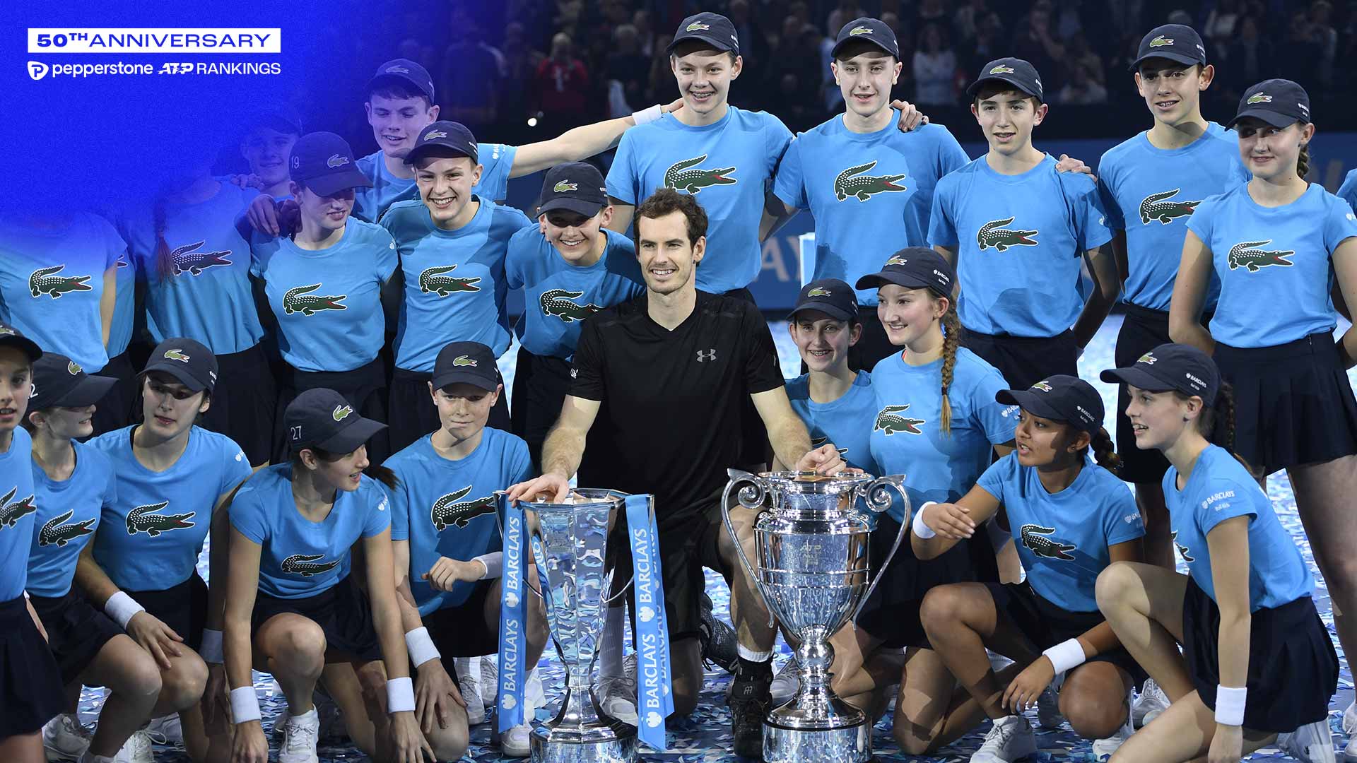Andy Murray claimed ATP Year-End No 1 presented by Pepperstone in a winner-takes-all final with Novak Djokovic in London in 2016.