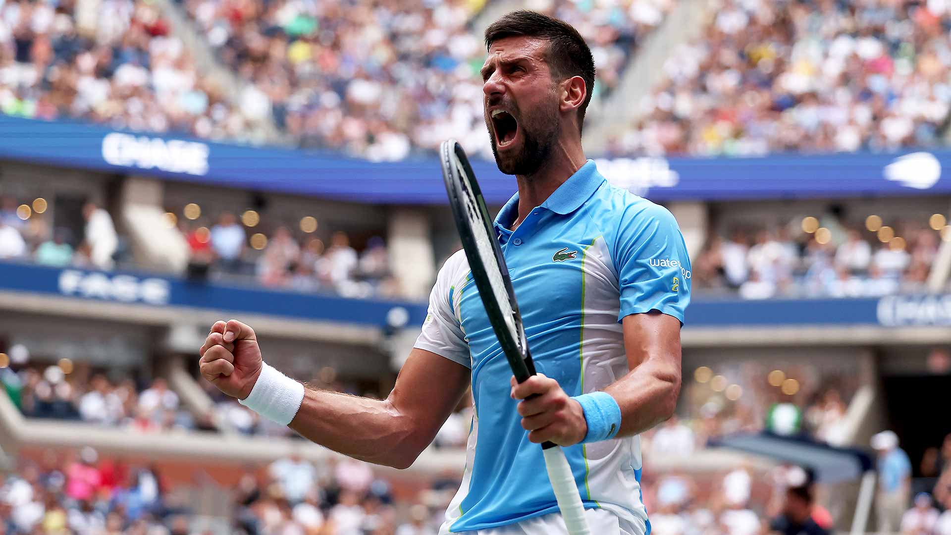 Novak Djokovic is one win from a record-extending 10th US Open final.