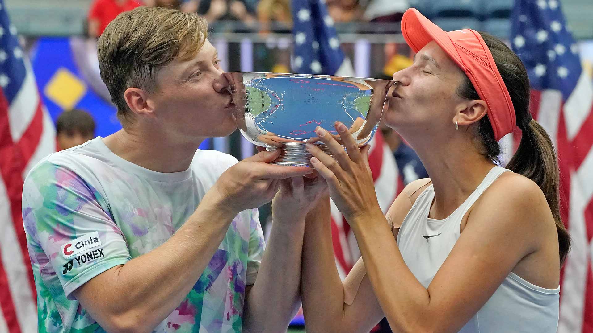 Harri Heliovaara and Anna Danilina lift their maiden Grand Slam trophy on Saturday with victory in the Mixed Doubles at the US Open.