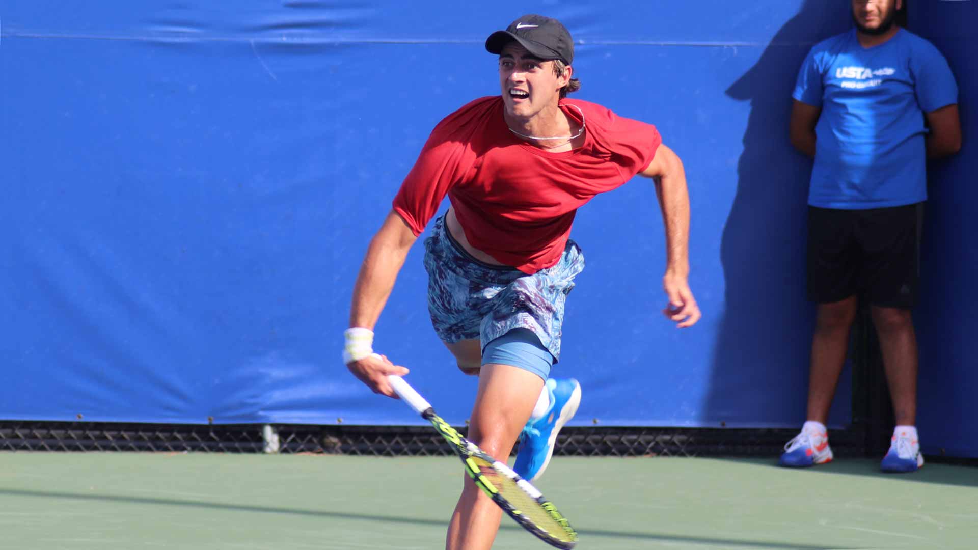 Adam Walton in action at the Cary Challenger in August.