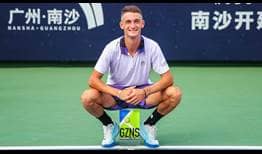 Terence Atmane wins the Challenger 75 event in Guangzhou, China.
