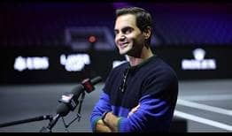 El antiguo No. 1 del mundo Roger Federer habló ante los medios de comunicación antes de la Laver Cup 2023 en Vancouver, Canadá.