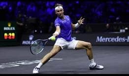 Casper Ruud earns Team Europe its first win of the 2023 Laver Cup.