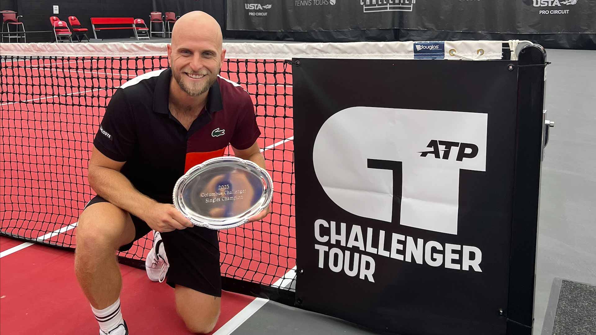 <a href='https://www.atptour.com/en/players/denis-kudla/kb09/overview'>Denis Kudla</a> wins the Challenger 75 event in Columbus, Ohio.