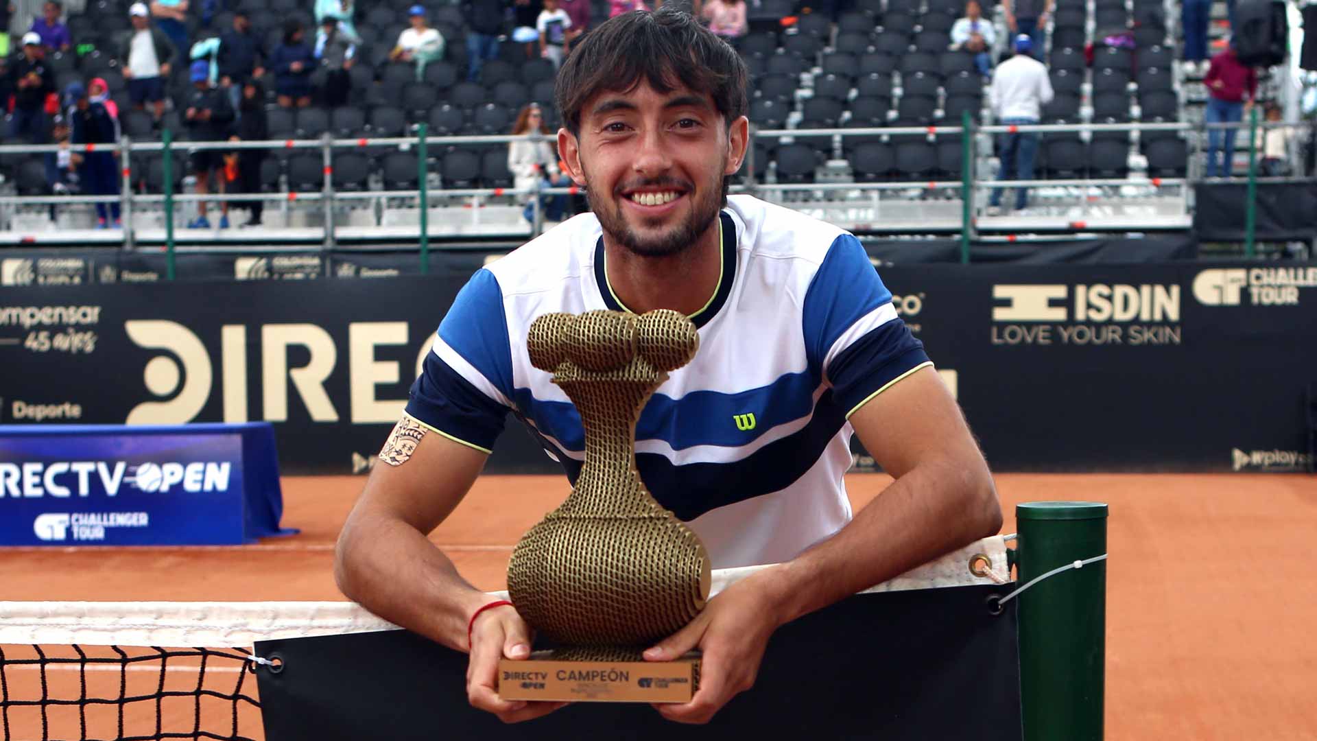 <a href='https://www.atptour.com/en/players/thiago-agustin-tirante/t0a1/overview'>Thiago Agustin Tirante</a> wins the Challenger 125 event in Bogota.