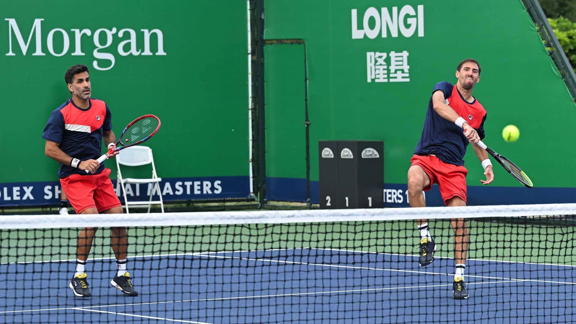 Maximo Gonzalez and Andres Molteni save all five break points against them in the Shanghai second round.