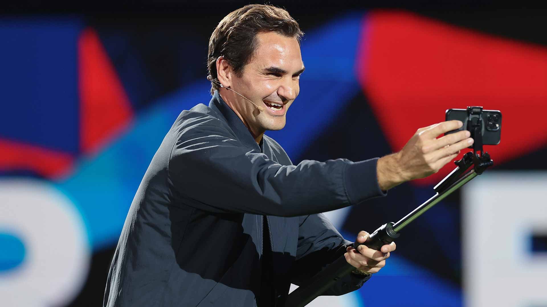 Roger Federer is honoured at the Rolex Shanghai Masters.