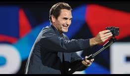 Roger Federer fue homenajeado en el Rolex Shanghai Masters.