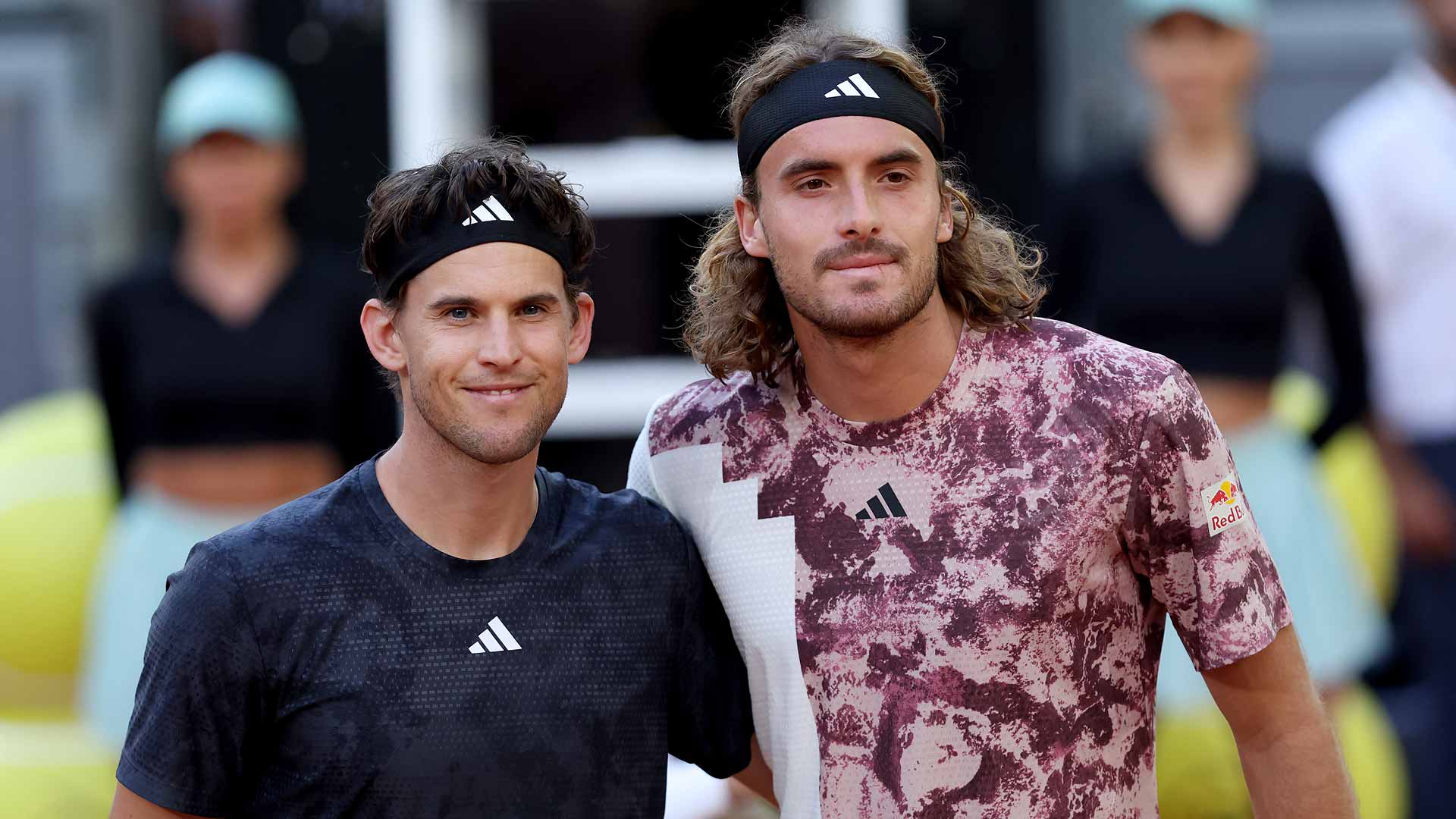 Dominic Thiem and Stefanos Tsitsipas are 5-5 in their Lexus ATP Head2Head series. [File photo]