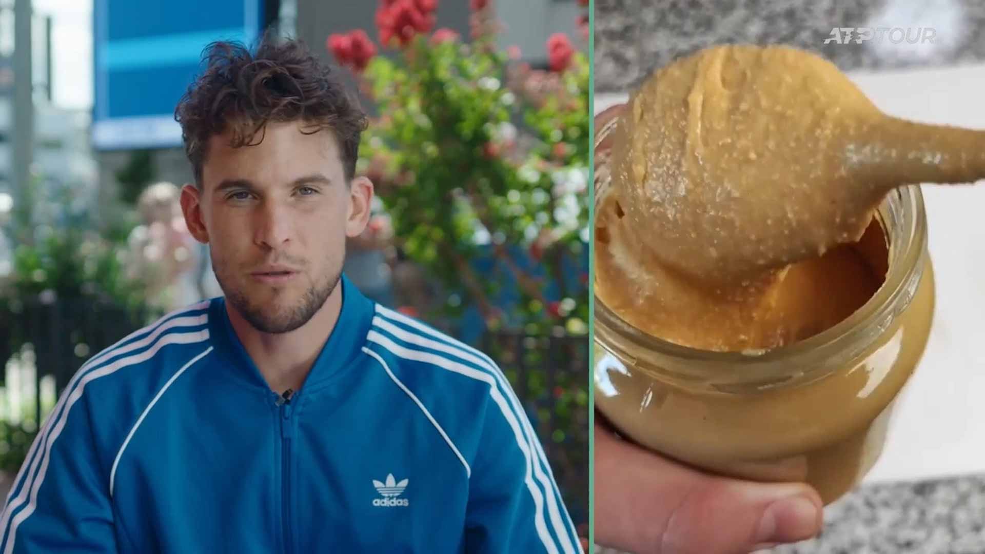 One of Dominic Thiem's favourite foods is peanut butter.