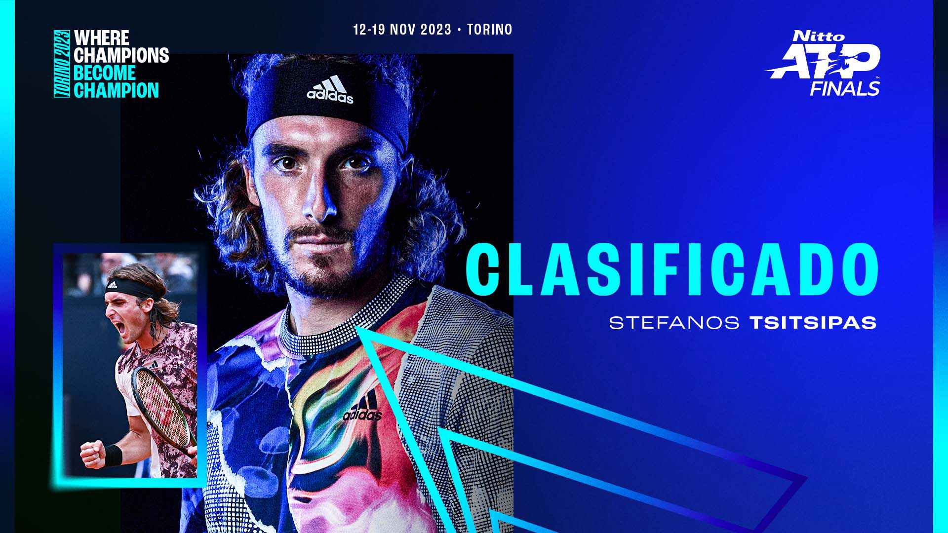 Stefanos Tsitsipas es el sexto jugador clasificado para las Nitto ATP Finals 2023.