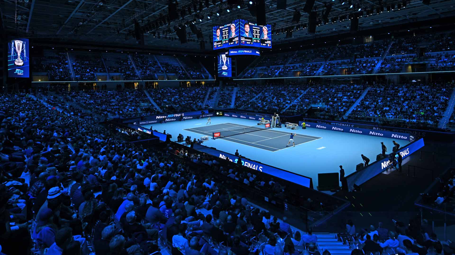 The Nitto ATP Finals is held at the Pala Alpitour in Turin.