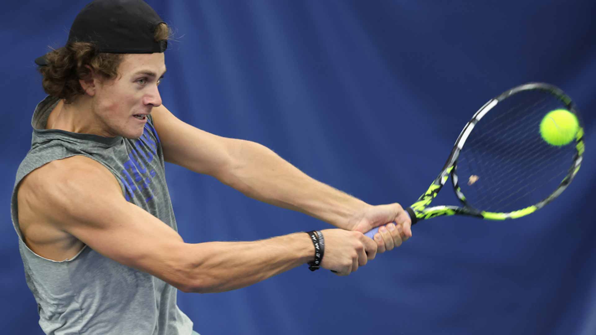 Liam Draxl is competing this week at the Calgary National Bank Challenger.