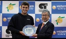 Luca Nardi triumphs at the Matsuyama Challenger, his fifth title at that level.