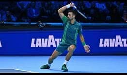 Defending champion Novak Djokovic enters his Green Group finale at 1-1.