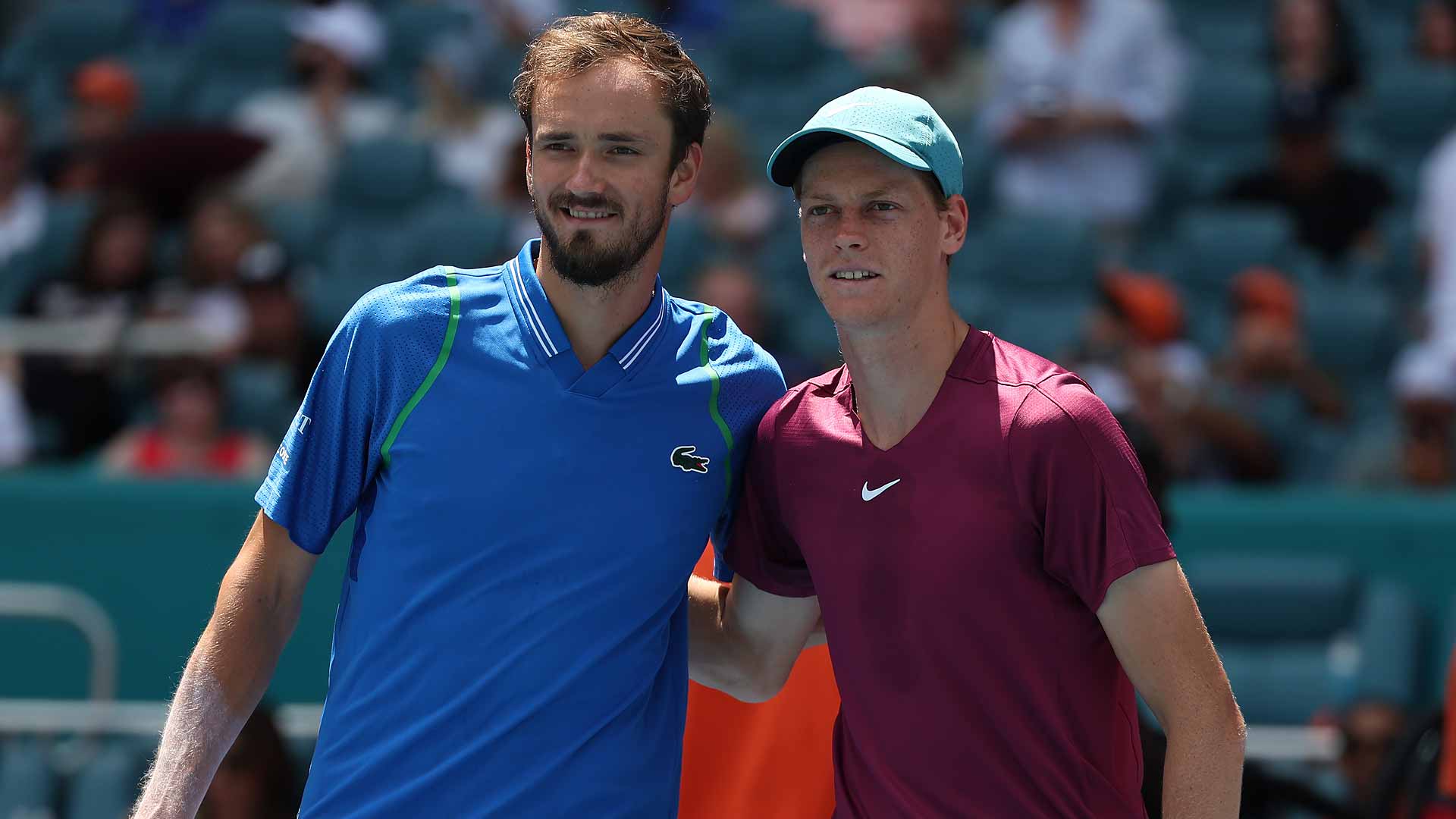 Daniil Medvedev and Jannik Sinner have played four times in 2023, including in the Miami final.