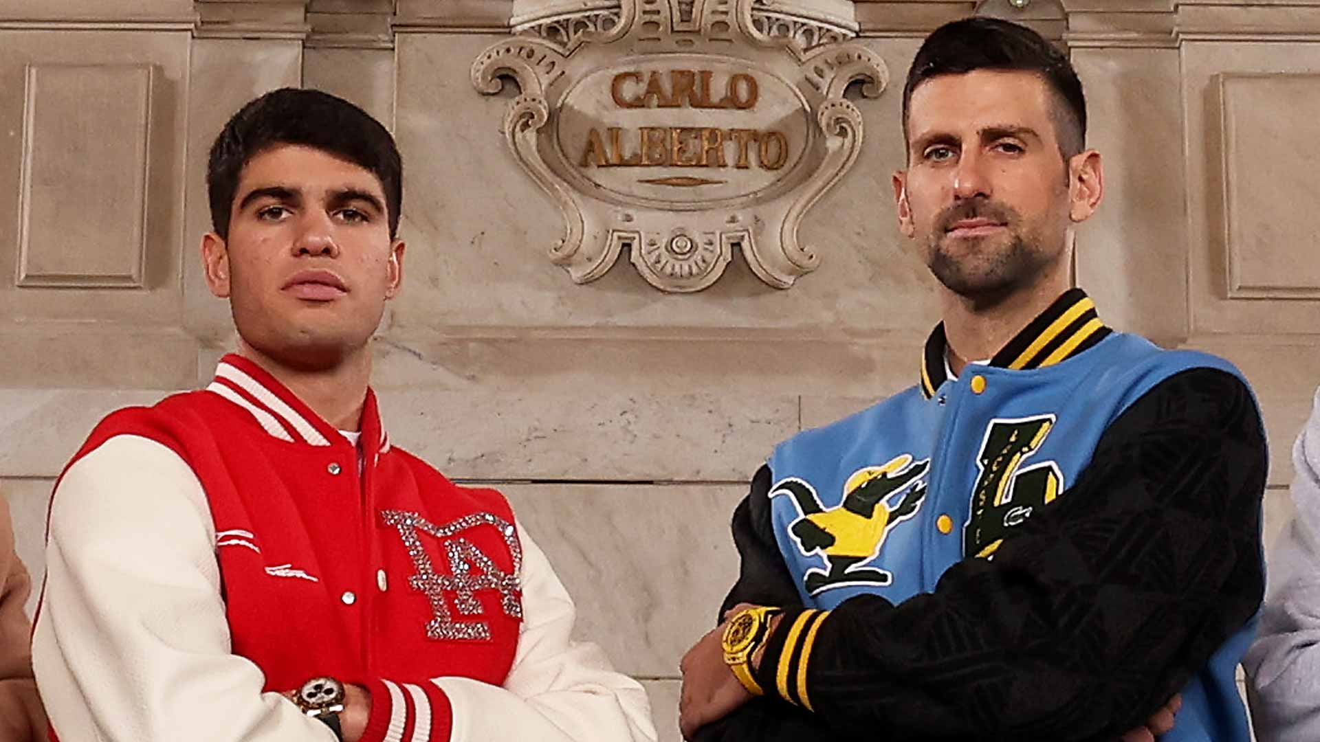 Carlos Alcaraz and Novak Djokovic