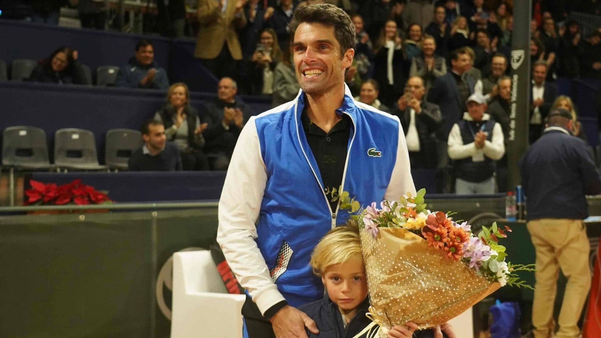 Pablo Andujar after playing his last professional match in Valencia.