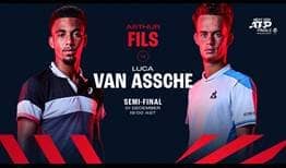 Frenchmen Arthur Fils and Luca Van Assche will contest their first Lexus ATP Head2Head matchup on Friday in the Jeddah semi-finals.