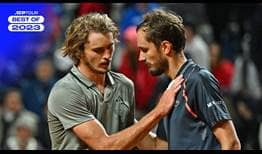 After six Lexus ATP Head2Head meetings in 2023, Alexander Zverev and Daniil Medvedev have now played 18 tour-level matches against one another.