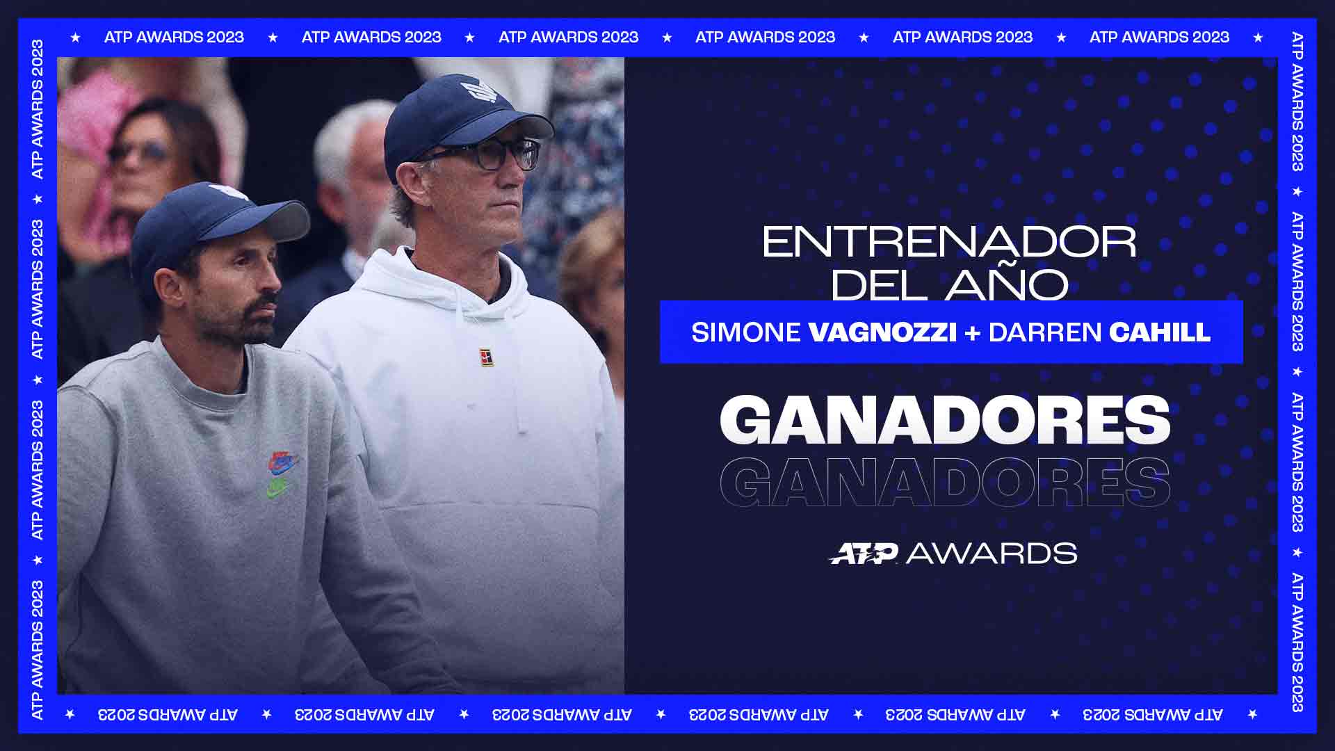 Cahill Y Vagnozzi Ganan El Premio Entrenador ATP Del Año 2023 