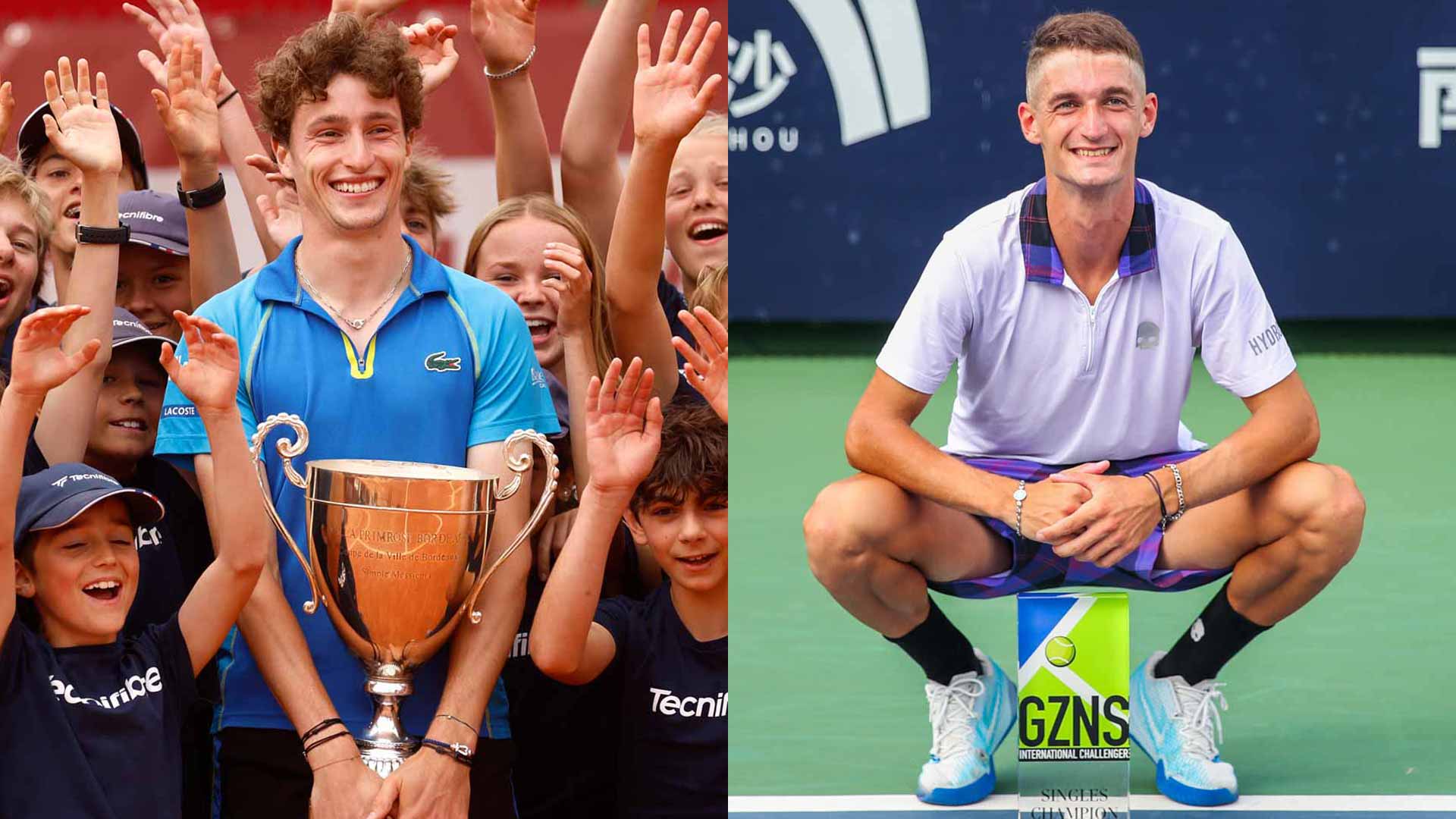 Ugo Humbert and Terence Atmane were among seven Frenchmen to win multiple Challenger titles in 2023.