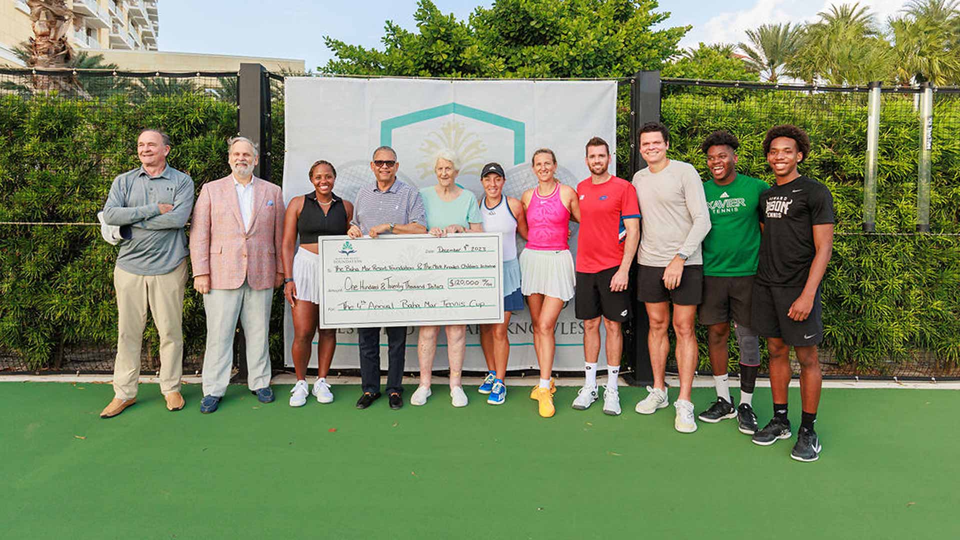 Mark Knowles was joined by Taylor Townsend, Jessica Pegula, Victoria Azarenka, Austin Krajicek, Milos Raonic and more at the 2023 Baha Mar Tennis Cup.