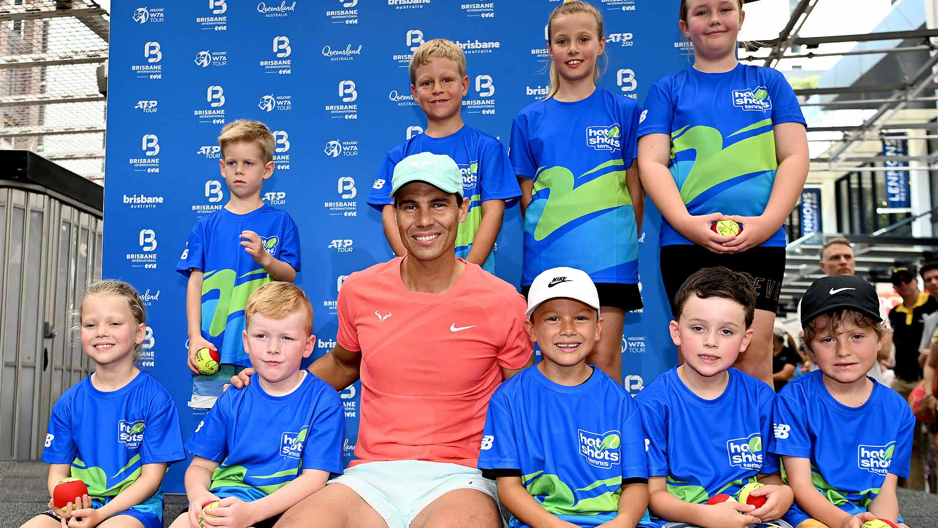 Rafael Nadal is competing in both singles and doubles at the Brisbane International presented by Evie.