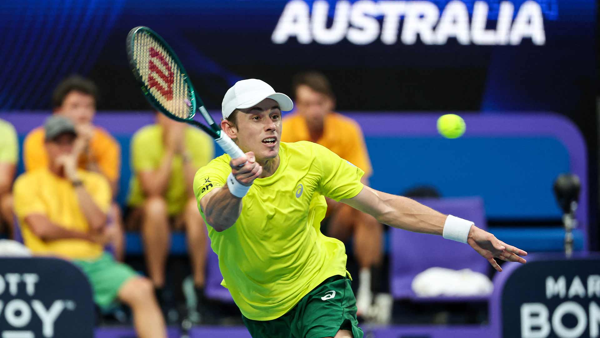 Alex de Minaur is 1-1 in singles matches at this year's United Cup.