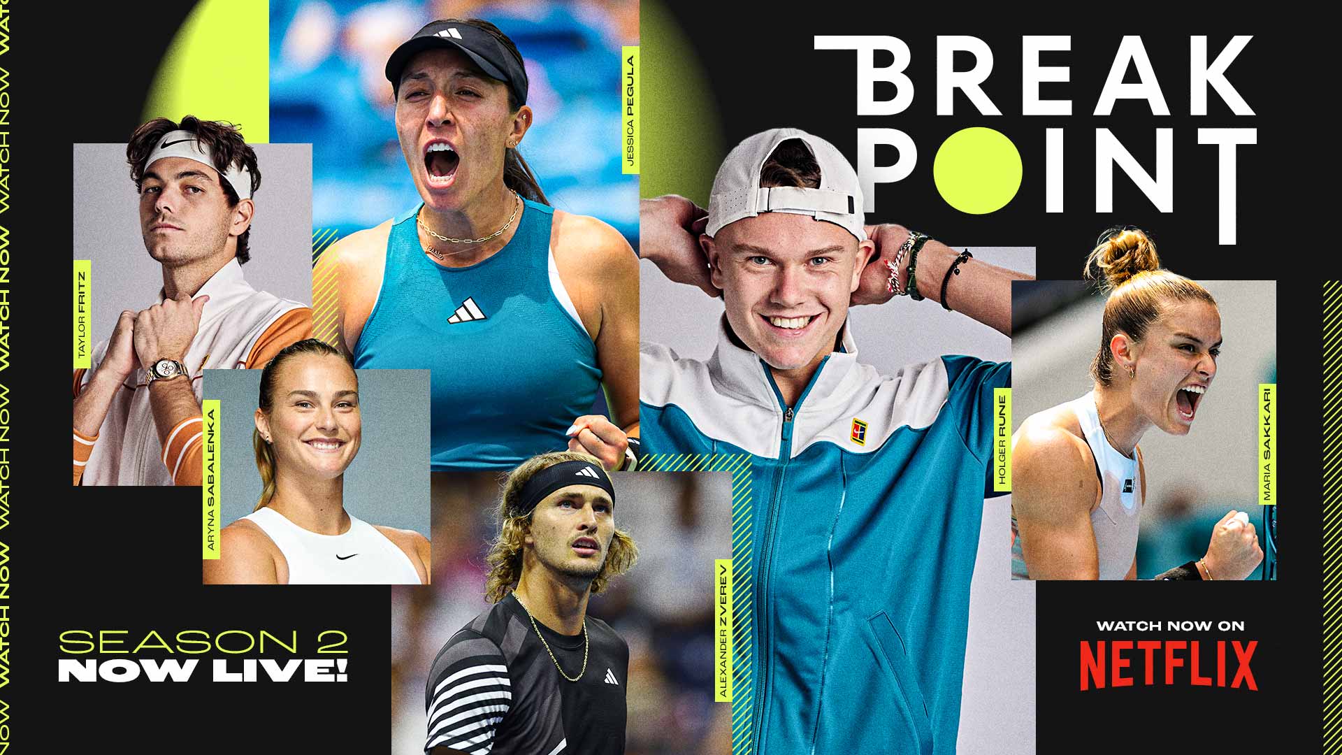 Break Point Temporada 2: Fritz, Tiafoe, Paul y Shelton buscan la cima americana