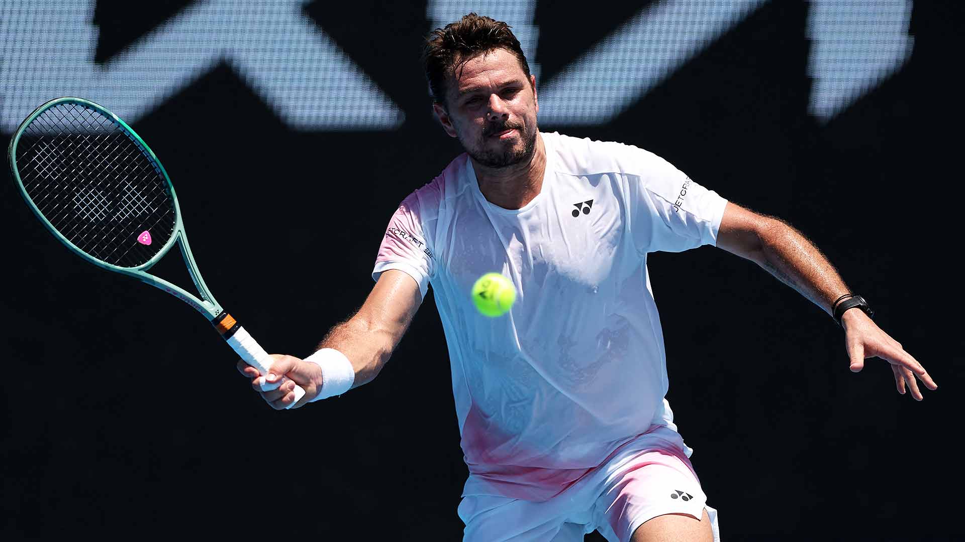 Stan Wawrinka pushed No. 20 seed Adrian Mannarino hard early, but faded in the last two sets.
