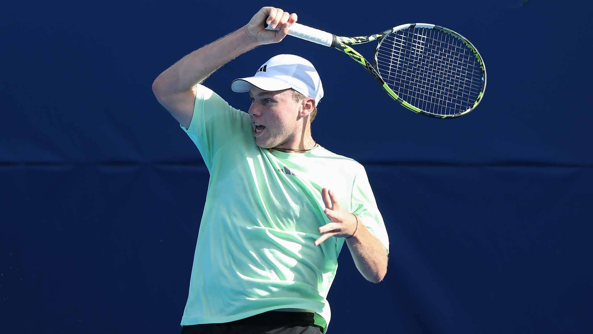 Alex Michelsen is competing in Delray Beach as a professional for the first time.