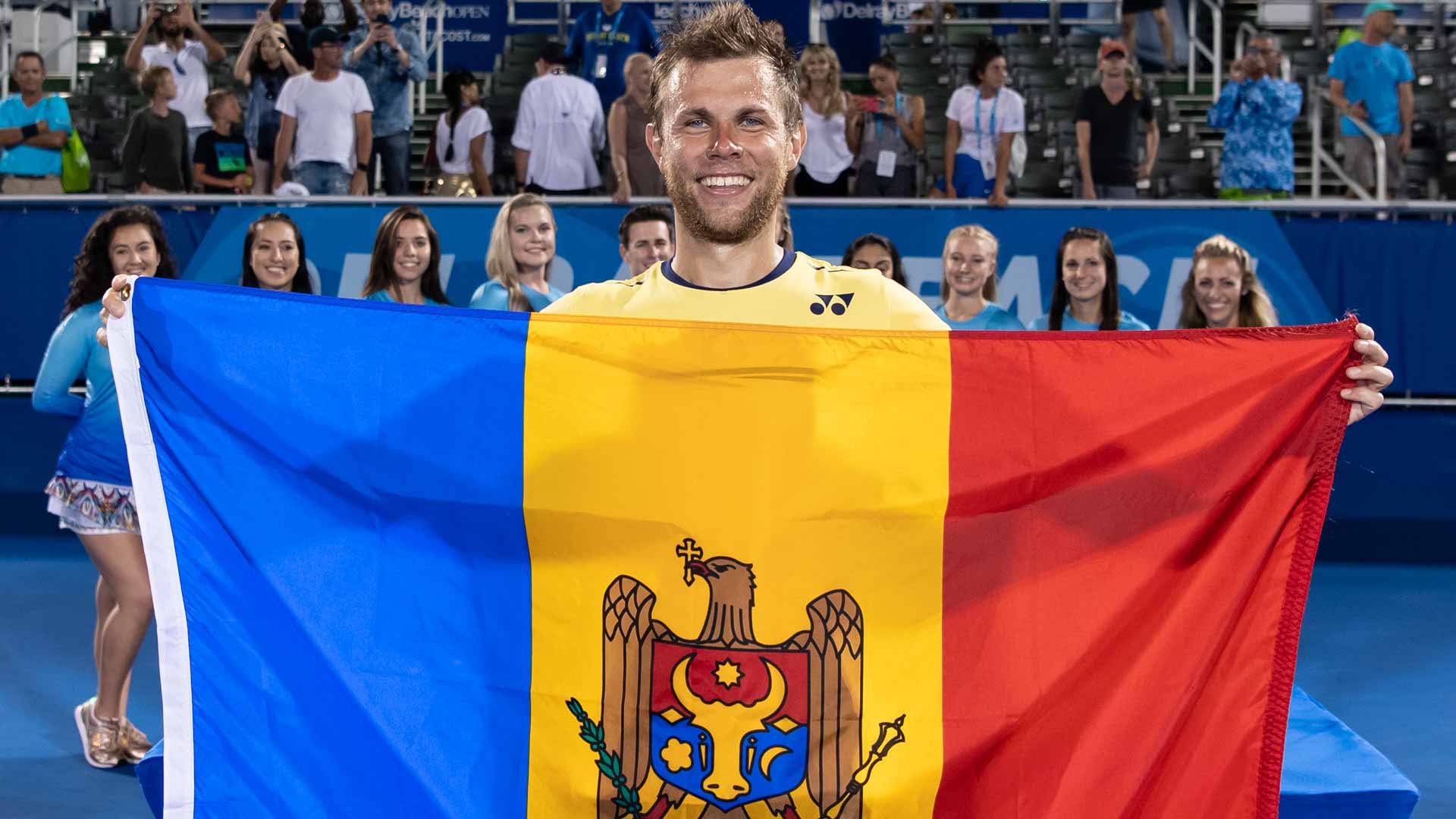 Radu Albot won his lone ATP Tour singles title in 2019 at Delray Beach.