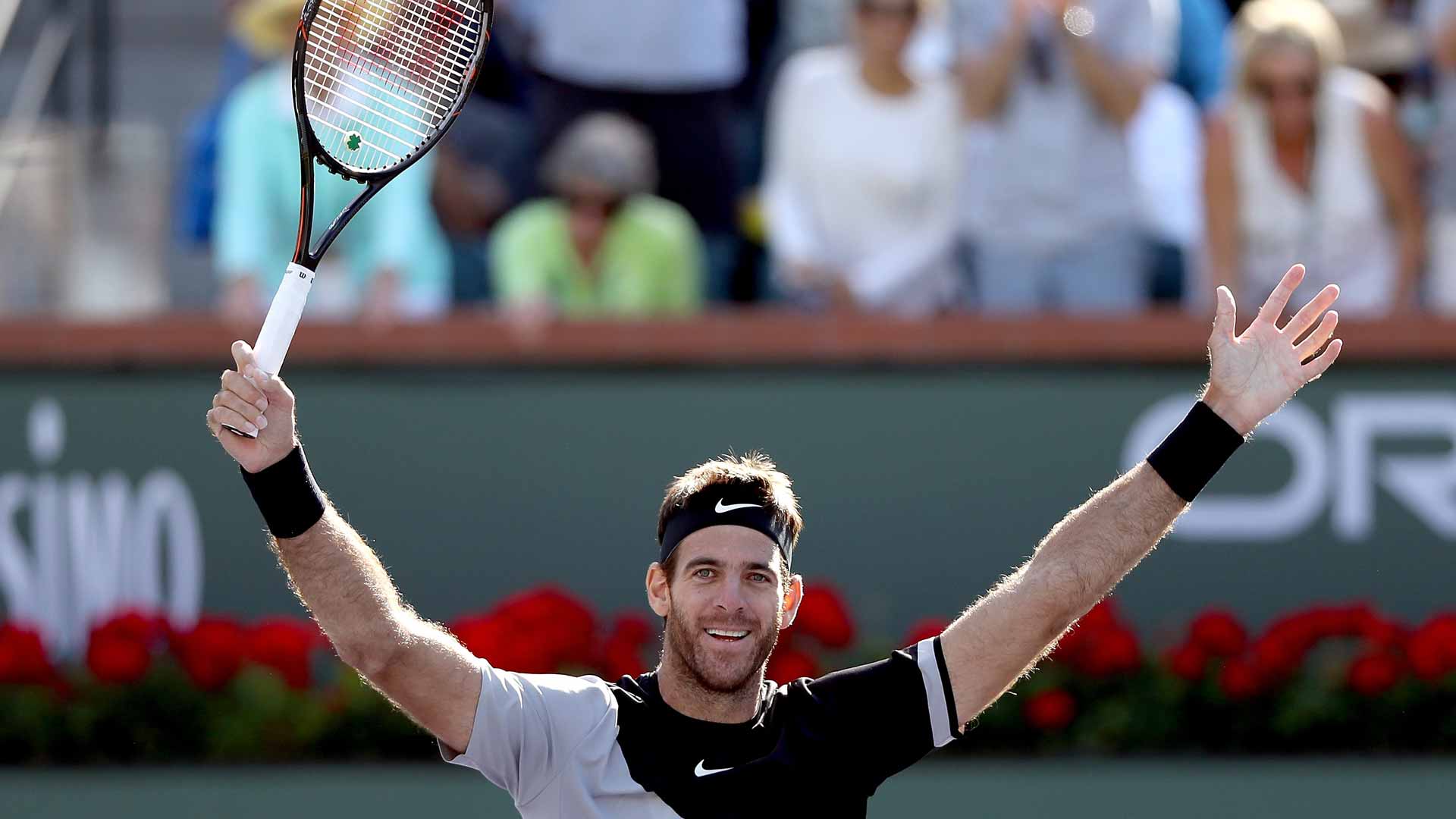 Juan Martin del Potro saved three championship points to lift the Indian Wells trophy in 2018.