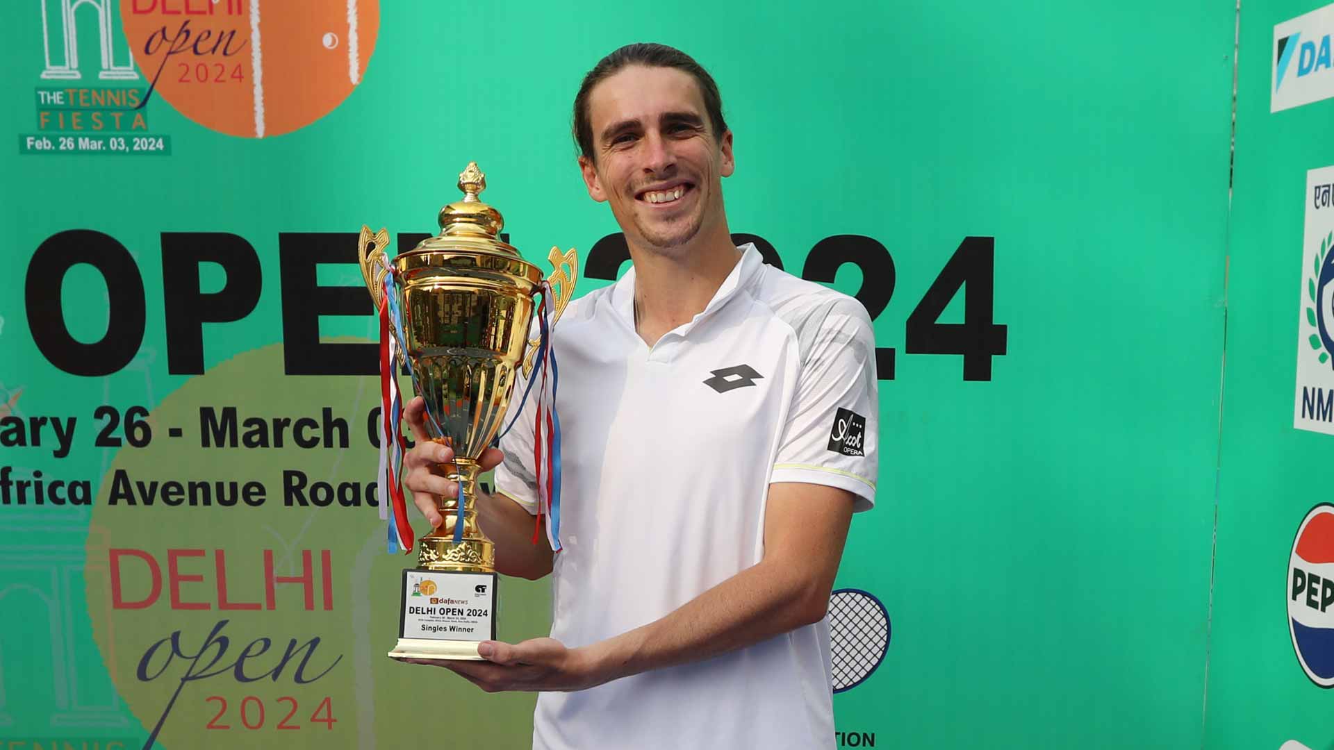 <a href='https://www.atptour.com/en/players/geoffrey-blancaneaux/bu54/overview'>Geoffrey Blancaneaux</a> triumphs at the <a href='https://www.atptour.com/en/scores/archive/new-delhi/6961/2024/results'>Delhi Open</a>.