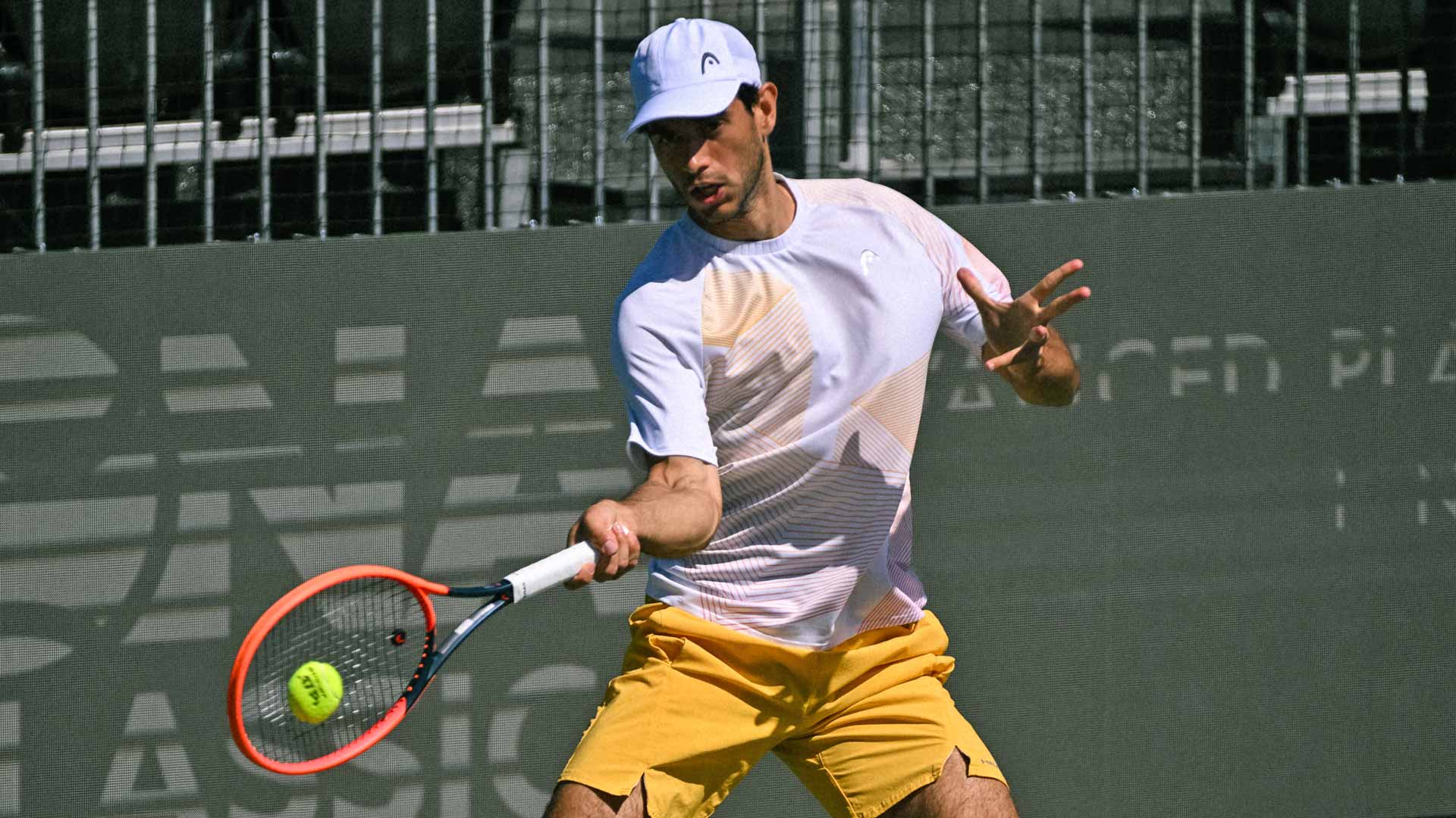 Nuno Borges in action Wednesday at the Arizona Tennis Classic.