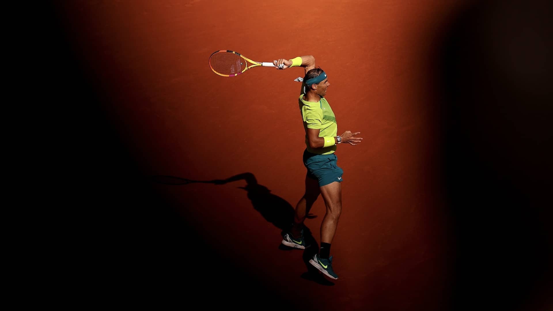 Rafael Nadal, durante un partido en Roland Garros.