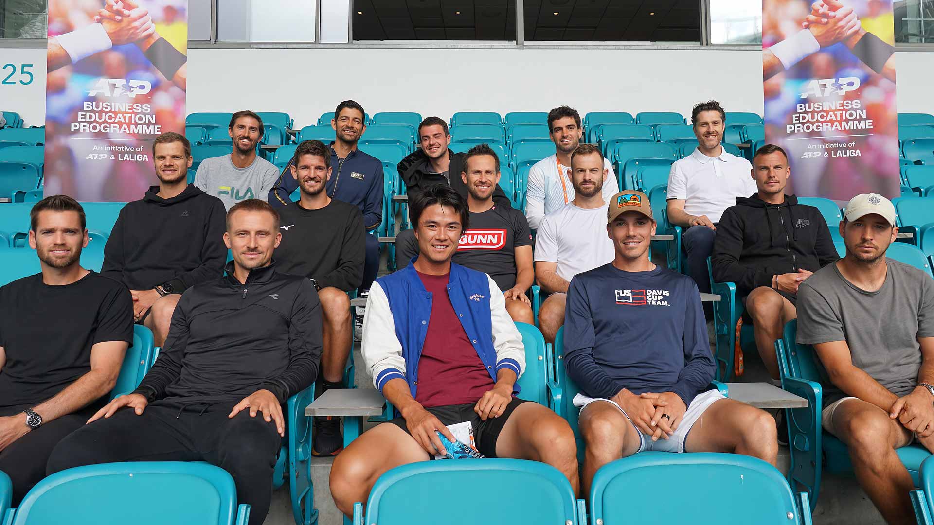 Players gather in Miami for the first in-person meeting of the 2024 ATP Business Education Programme.